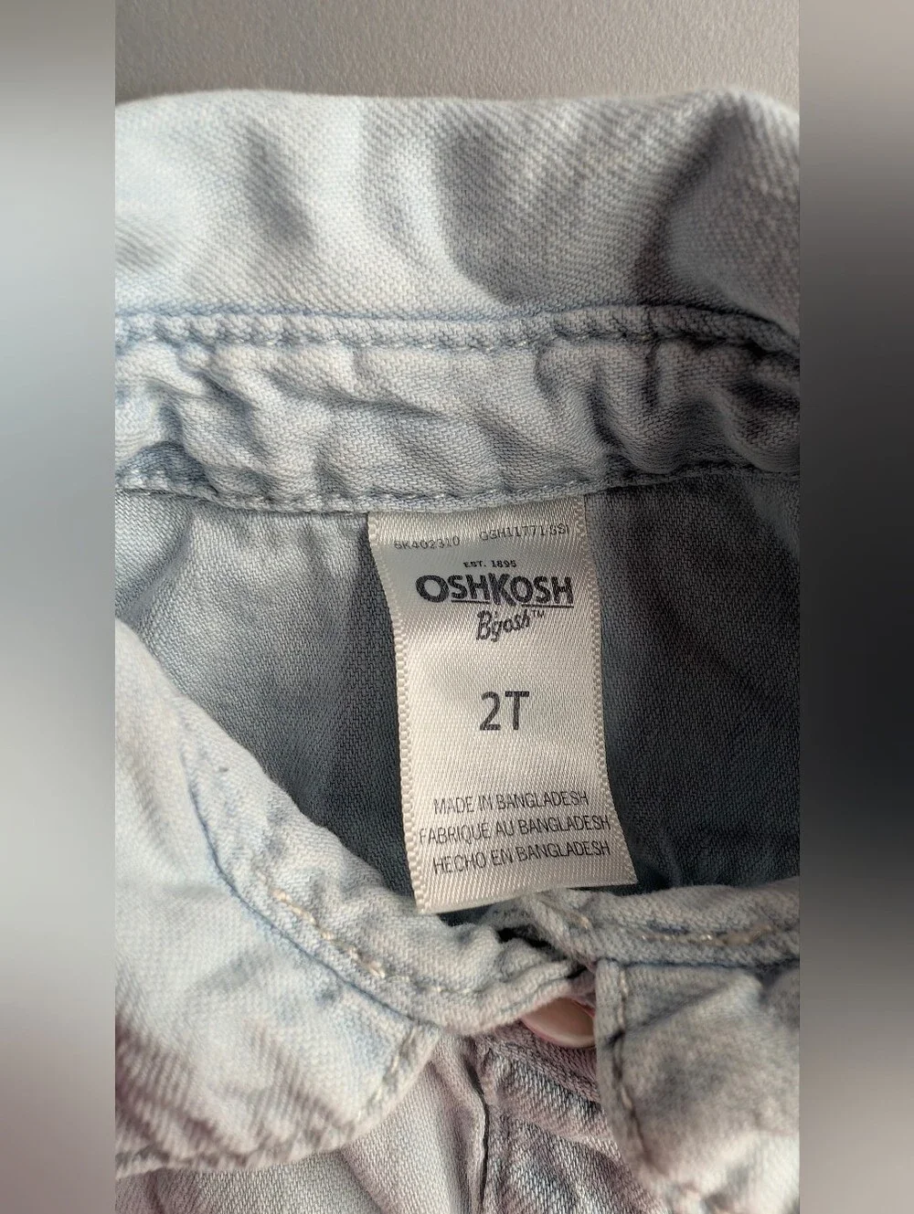 OshKosh Bgosh sleeveless denim
